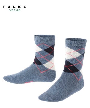 Calzini Bambino Falke Classic Argyle Socks Blu | VCKU32916