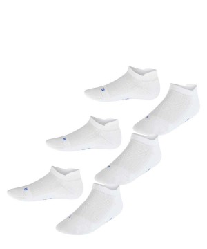 Calzini Bambino Falke Cool Kick 3-Pack Sneaker Socks Bianche | SPEJ61952