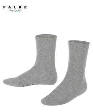 Calzini Bambino Falke Cotton Finesse Socks Grigie | PRNK32810