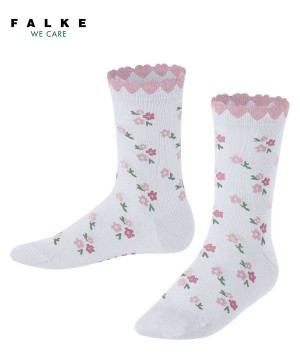 Calzini Bambino Falke Ditsy Flowers Socks Bianche | WIQR79421