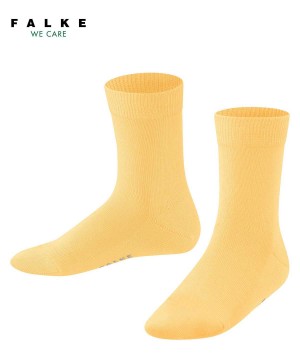 Calzini Bambino Falke Family Socks Gialle | UGAJ02168