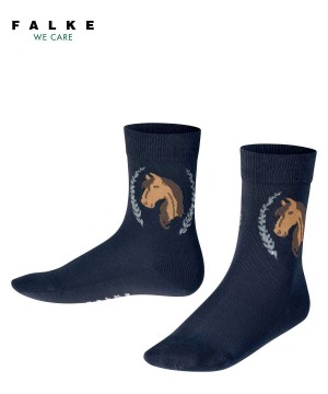 Calzini Bambino Falke Horse Socks Blu | GTOI59261