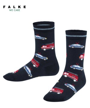 Calzini Bambino Falke Police and Fire Cars Socks Blu | XZJT97326