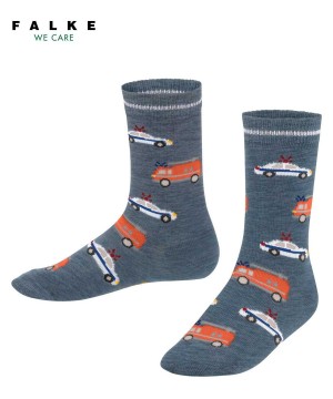 Calzini Bambino Falke Police and Fire Cars Socks Blu | CDNA18469