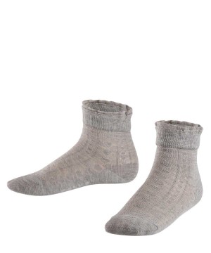 Calzini Bambino Falke Romantic Net Socks Grigie | PGLJ95706