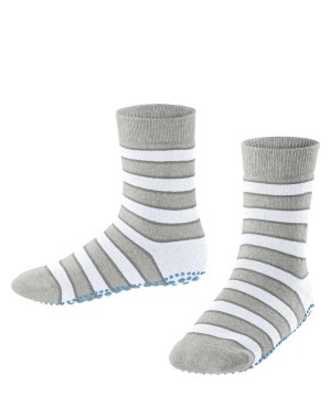 Calzini Bambino Falke Simple Stripes House socks Grigie | QNOB90873