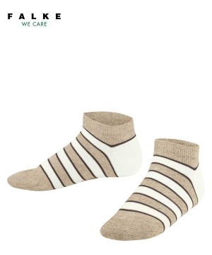 Calzini Bambino Falke Simple Stripes Sneaker socks Beige | SLYG83547