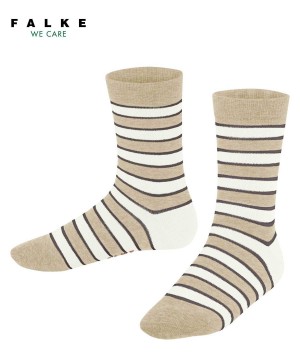 Calzini Bambino Falke Simple Stripes Socks Beige | XWUD15763