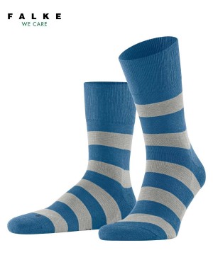 Calzini Donna Falke Block Stripe Socks Blu | VQZT04683