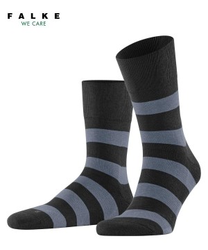 Calzini Donna Falke Block Stripe Socks Nere | RZMN74360