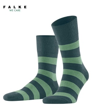 Calzini Donna Falke Block Stripe Socks Verdi | ELND29341