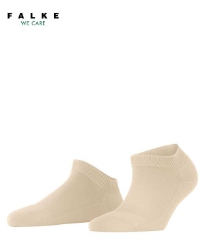 Calzini Donna Falke ClimaWool Sneaker socks Beige | ZMDU78650