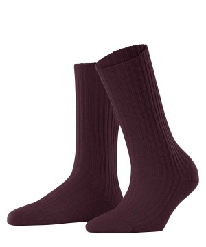 Calzini Donna Falke Cosy Wool Boot Socks Rosse | VXUK38725