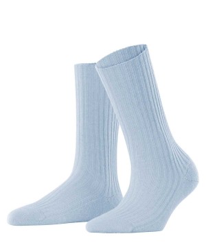 Calzini Donna Falke Cosy Wool Boot Socks Blu | RUBJ67132