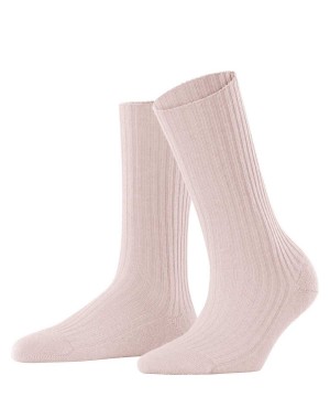 Calzini Donna Falke Cosy Wool Boot Socks Rosa | LDKR58631