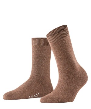 Calzini Donna Falke Cosy Wool Socks Marroni | OJLE50928