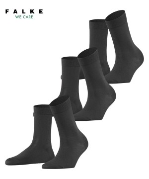 Calzini Donna Falke Cotton Touch 3-Pack Socks Grigie | NMUS60973