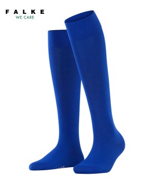 Calzini Donna Falke Cotton Touch Knee-high Socks Blu | WLVS75862