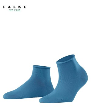 Calzini Donna Falke Cotton Touch Short sock Blu | FHRX47589