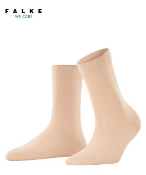 Calzini Donna Falke Cotton Touch Socks Beige | WUQX93640