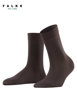 Calzini Donna Falke Cotton Touch Socks Marroni | XLBV52961