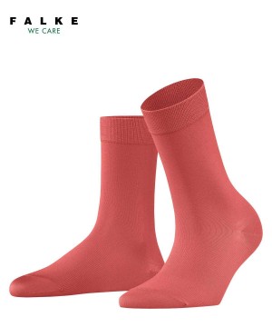 Calzini Donna Falke Cotton Touch Socks Rosse | UMJB71048