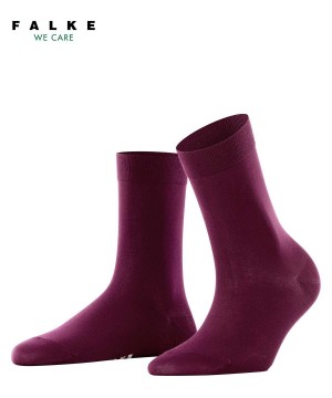 Calzini Donna Falke Cotton Touch Socks Rosse | MDJG61432