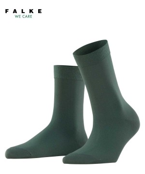 Calzini Donna Falke Cotton Touch Socks Verdi | NKVR49053