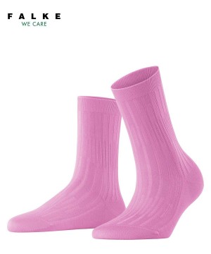 Calzini Donna Falke Dash Rib Socks Rosse | SZMT20539