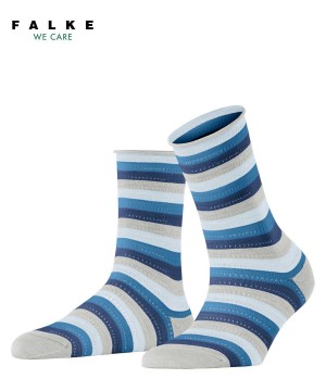 Calzini Donna Falke Dopamine Stripe Socks Grigie | IUEZ86759