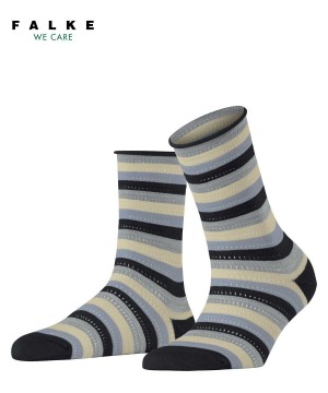 Calzini Donna Falke Dopamine Stripe Socks Nere | RJAC50176