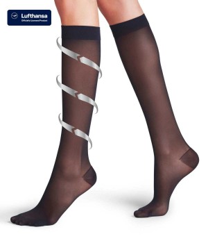 Calzini Donna Falke Energize 30 DEN Knee-high Socks Blu | ANTC15642