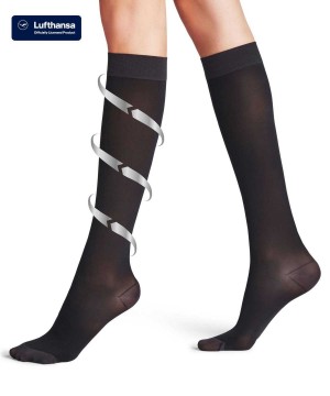 Calzini Donna Falke Energize 50 DEN Knee-high Socks Nere | VBRK79206