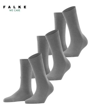 Calzini Donna Falke Family 3-Pack Socks Grigie | JRKD70594