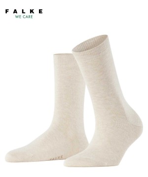 Calzini Donna Falke Family Socks Beige | EXOZ28164