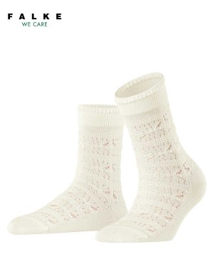 Calzini Donna Falke Granny Square Socks Bianche | HQDW25867