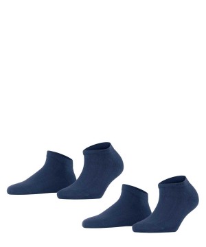 Calzini Donna Falke Happy 2-Pack Sneaker socks Blu | SQEX04163