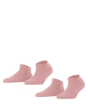 Calzini Donna Falke Happy 2-Pack Sneaker socks Rosa | UVEZ84913