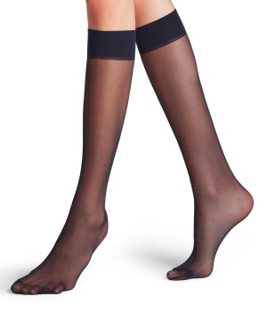 Calzini Donna Falke Matt Deluxe 20 DEN Knee-high Socks Blu | GVUT68530