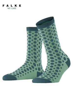 Calzini Donna Falke Mirage Dot Socks Verdi | UZWI38162