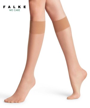 Calzini Donna Falke Pure Matt 20 DEN Knee-high Socks Beige | XEZR79316