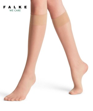 Calzini Donna Falke Pure Matt 20 DEN Knee-high Socks Beige | XHRW34502