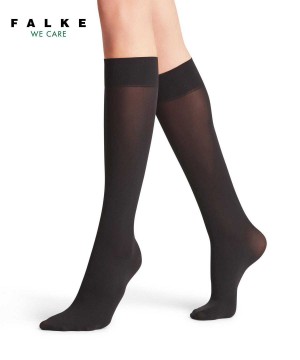 Calzini Donna Falke Pure Matt 50 DEN Knee-high Socks Nere | UOZG29573