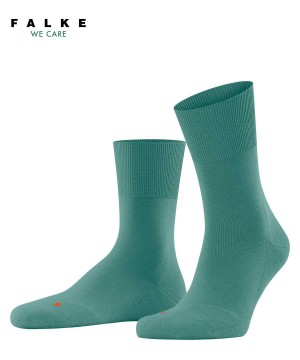 Calzini Donna Falke Run Socks Verdi | QEBJ97518