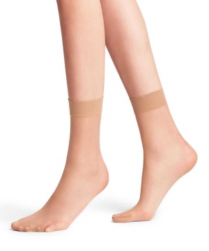 Calzini Donna Falke Seidenglatt 15 DEN Ankle socks Beige | DMXK03127