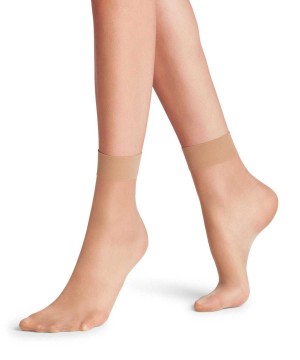 Calzini Donna Falke Seidenglatt 15 DEN Ankle socks Beige | URPV07921