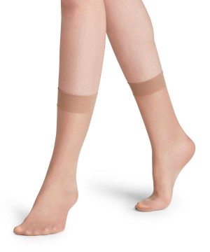 Calzini Donna Falke Seidenglatt 15 DEN Ankle socks Beige | JPCW45901