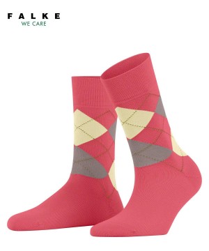 Calzini Donna Falke Sensitive Argyle Socks Rosse | AURX16789