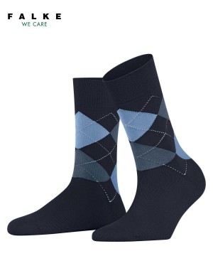 Calzini Donna Falke Sensitive Argyle Socks Blu | OJUT06213