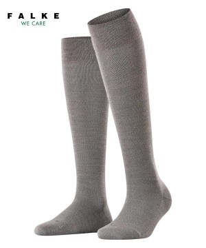 Calzini Donna Falke Sensitive Berlin Knee-high Socks Grigie | QXKZ71582